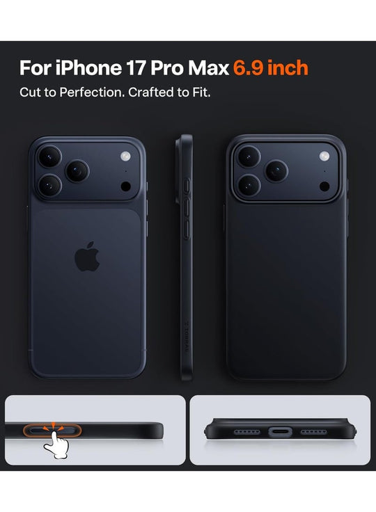 TORRAS Slimfit Magnetic Case for iPhone 17 Pro Max - Black