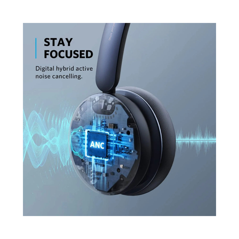 Anker Powerconf H700 Wireless Over-Ear Gaming Headphone With Microphone Black