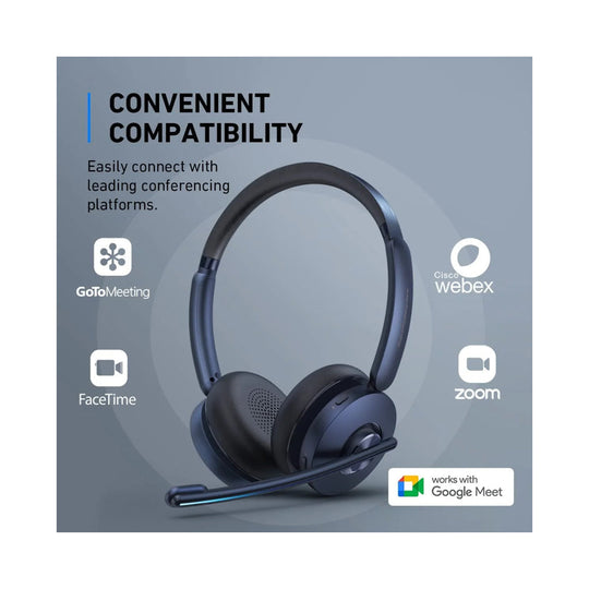 Anker Powerconf H700 Wireless Over-Ear Gaming Headphone With Microphone Black