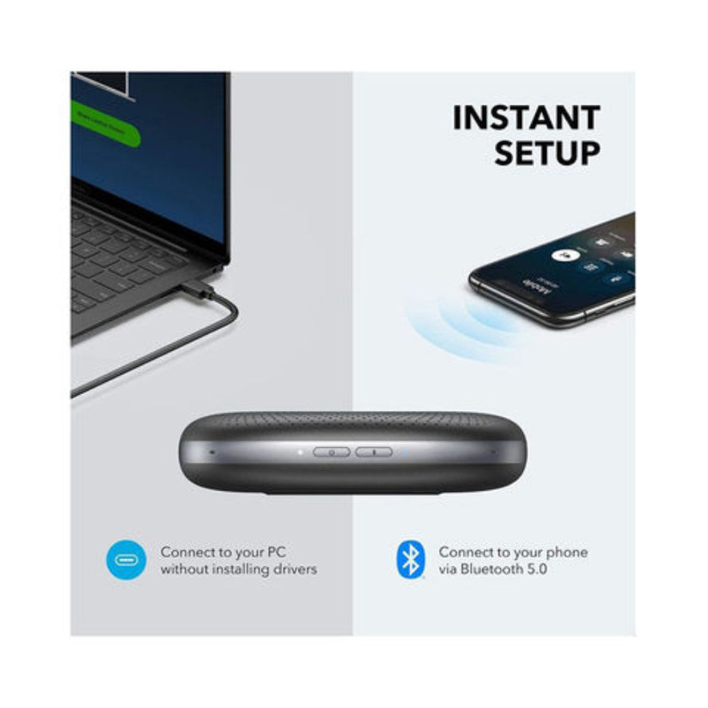 Anker PowerConf S500 USB-C Bluetooth Conference Speakerphone with Premium Voice Pickup – Black