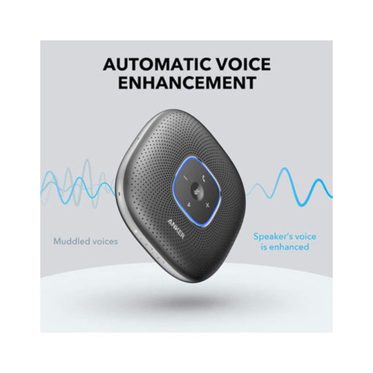 Anker PowerConf S500 USB-C Bluetooth Conference Speakerphone with Premium Voice Pickup – Black