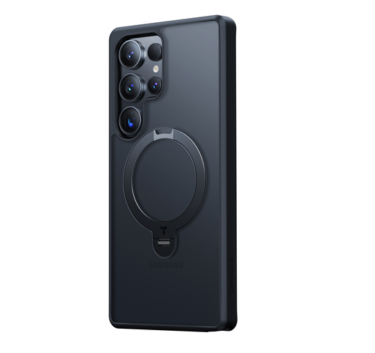 TORRAS Ostand Spin Case for Samsung Galaxy S25 Ultra - Black
