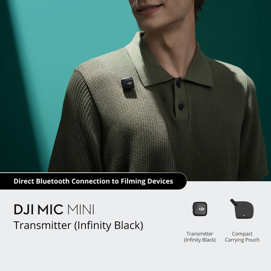 DJI Mic Mini Transmitter, Infinity Black MIC100M-TXB
