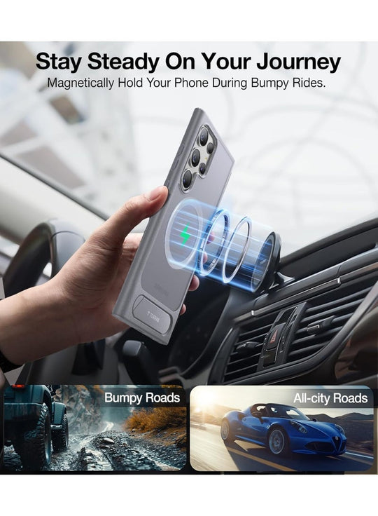 TORRAS UPRO Pstand Case for Samsung Galaxy S24 Ultra - Grey