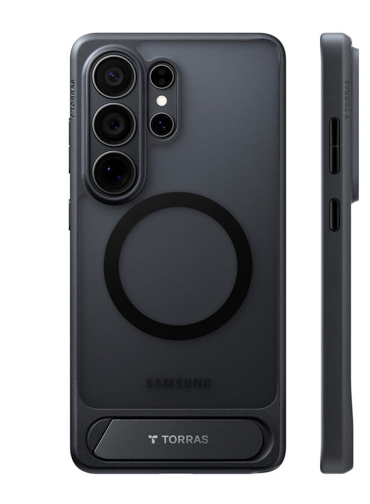 TORRAS Ostand L1 Guardian Case for Samsung Galaxy S26 Ultra - Black
