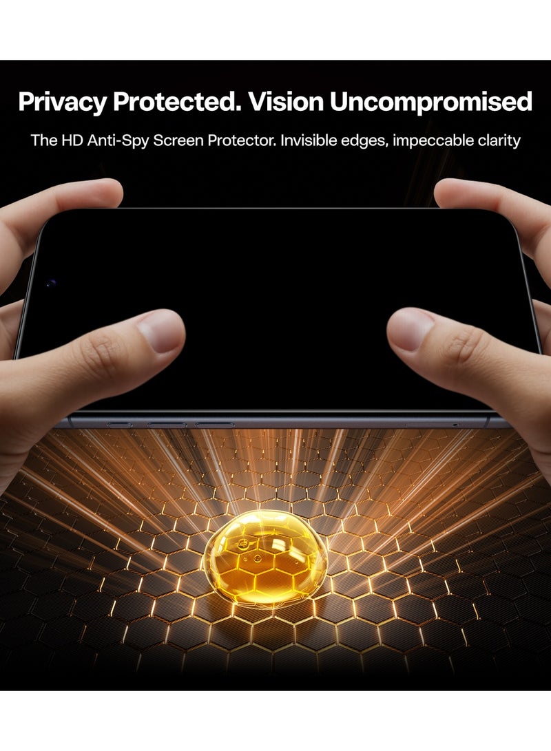 TORRAS Install Master Privacy Screen Protector for iPhone 17 Air - Black