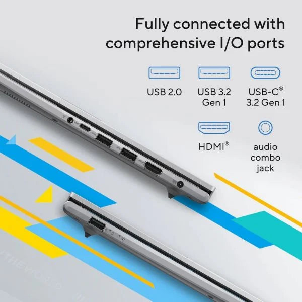Asus X1504VA-BQ715W 15 Inch Laptop Intel Core i7 1355U 16GB RAM 512GB SSD Silver