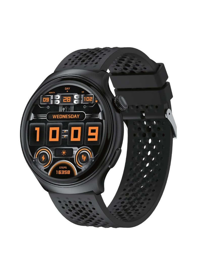 MYX PRO Fusion MT60 IP68 Full Touch Smartwatch, Black