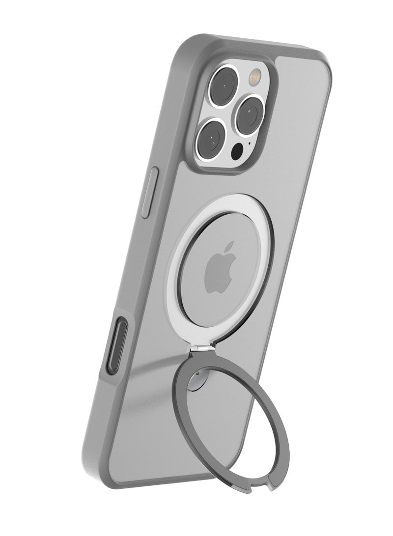 TORRAS Ostand Case for iPhone 16 Pro Max - Titanium Grey