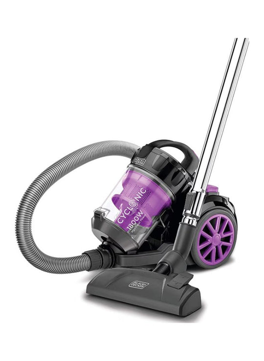 BLACK+DECKER VM1880-B5 Multicyclonic Vacuum Cleaner 1600W 2.5L Black/Purple