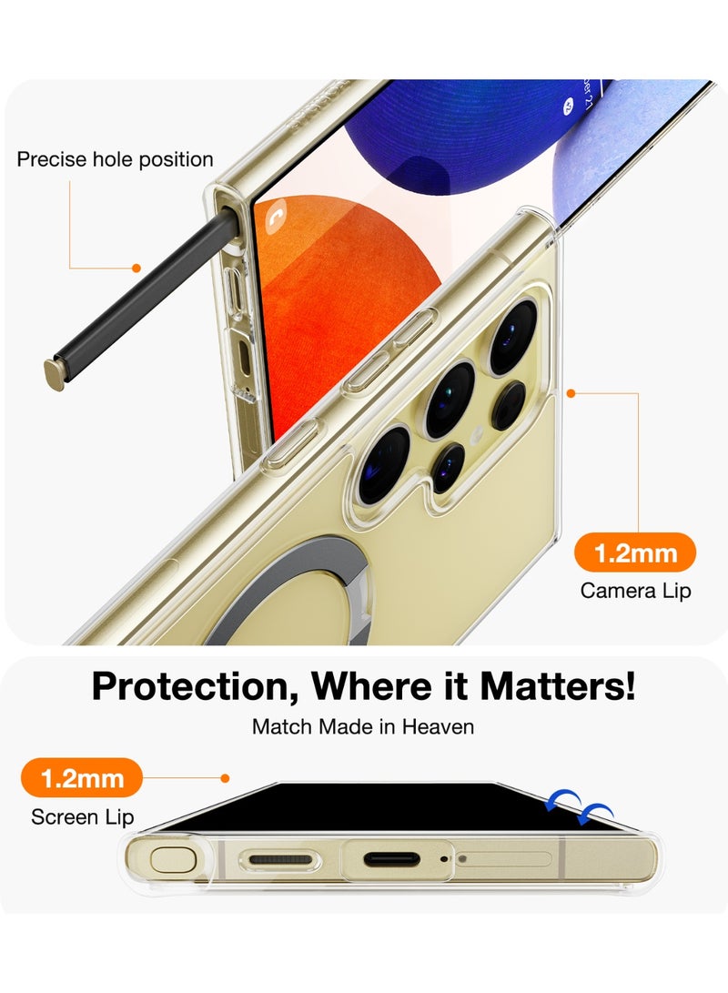 TORRAS UPRO Ostand Case for Samsung Galaxy S24 Ultra - Clear
