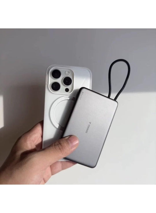 TORRAS PebbleLink 10000mAh Fast Charging Power Bank - Grey