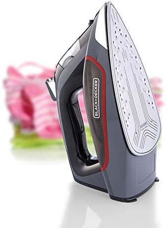 BLACK+DECKER X2050-B5 Steam Iron with Ceramic Soleplate 2200W 380ml Grey/Black