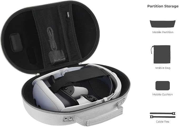 Blupebble Pebble All In One Carry Case for Meta Quest 3