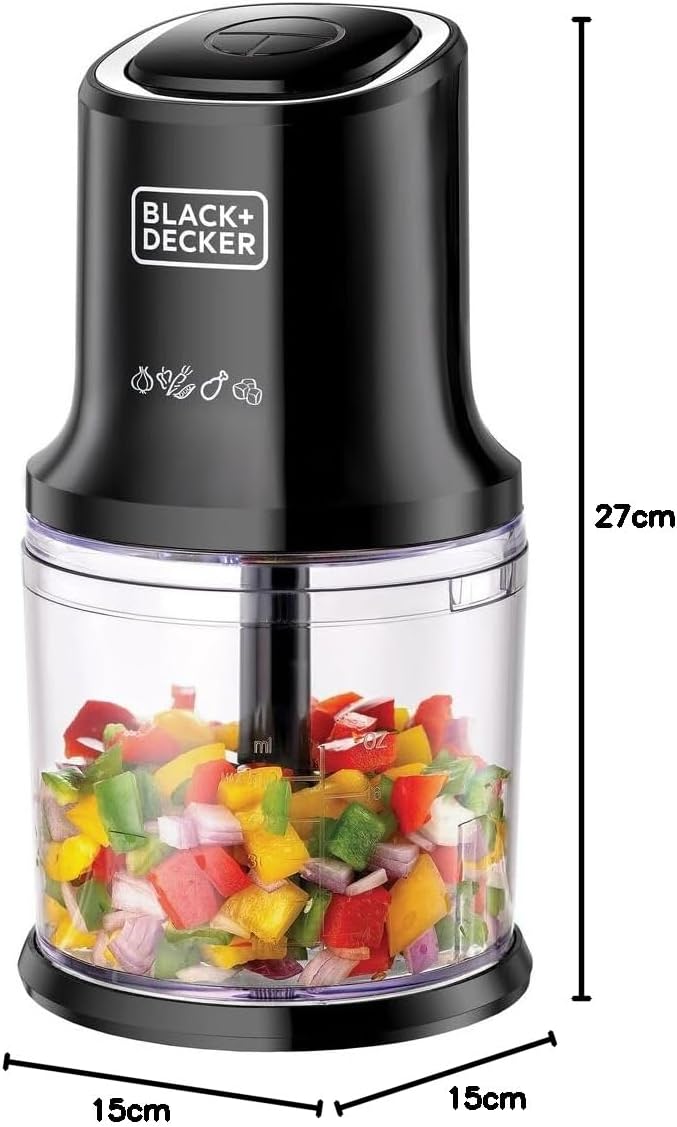 BLACK+DECKER FC500J-B5 Vertical Chopper 500ml 500W Black