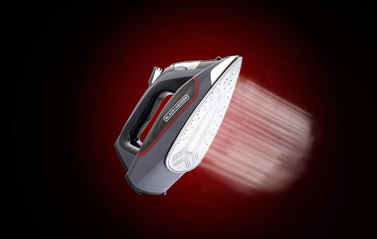 BLACK+DECKER X2050-B5 Steam Iron with Ceramic Soleplate 2200W 380ml Grey/Black