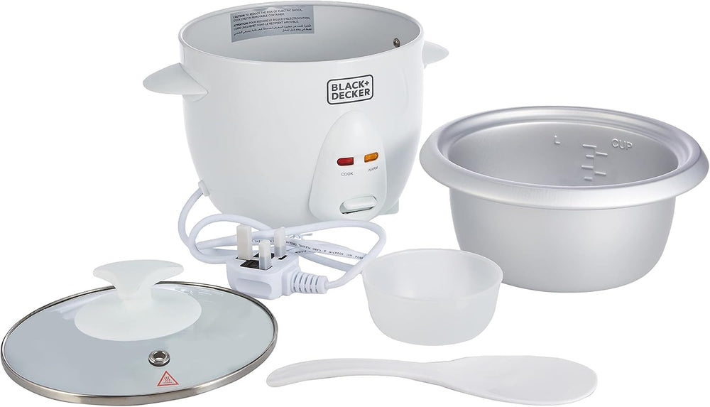 BLACK+DECKER RC650-B5 Rice Cooker 0.6L 350W White