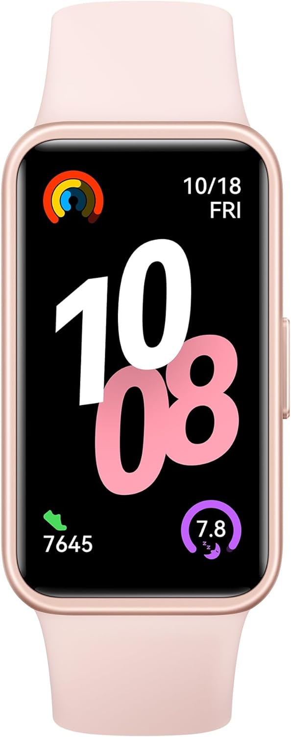 Huawei Band 10 Fitness Tracker with 37.3mm AMOLED Display - Pink