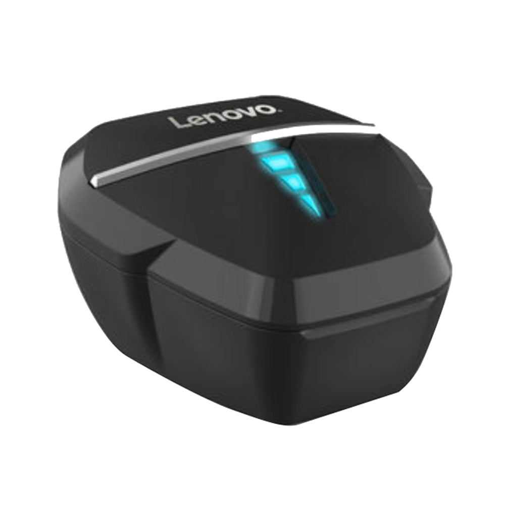 Lenovo TWS Bluetooth 5.0 In-Ear Gaming Earbuds with Charging Case, HQ08, Black