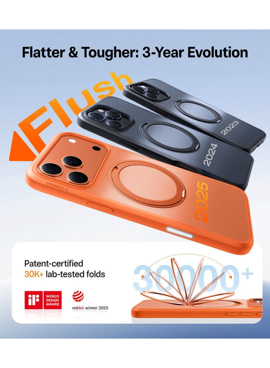 TORRAS Ostand Pro Case for iPhone 17 Pro - Energy Orange