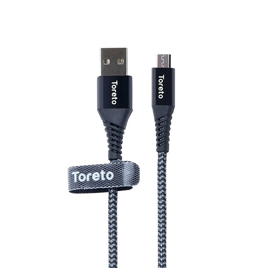 Toreto Zippy Micro USB Charging Cable 1m Black