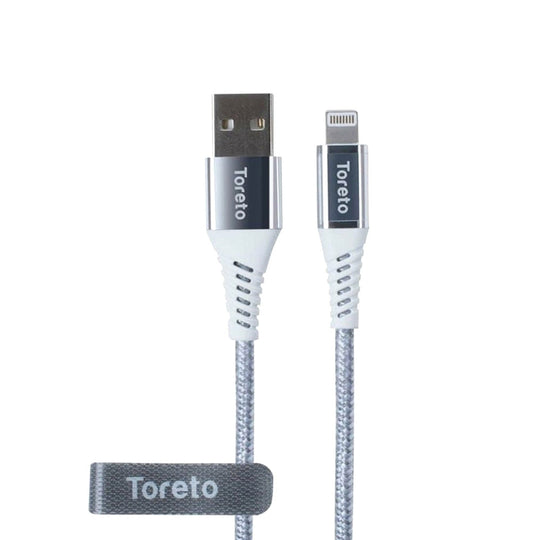Toreto Rider Fast Zippy-1 Charging Cable 1m White