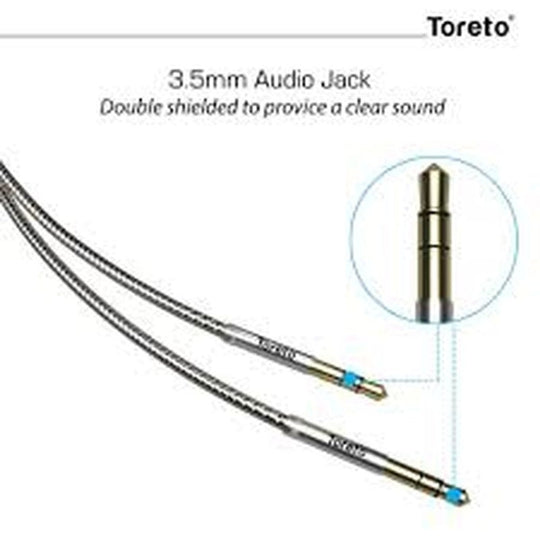 Toreto Aux Cable Stout 1.5M Silver