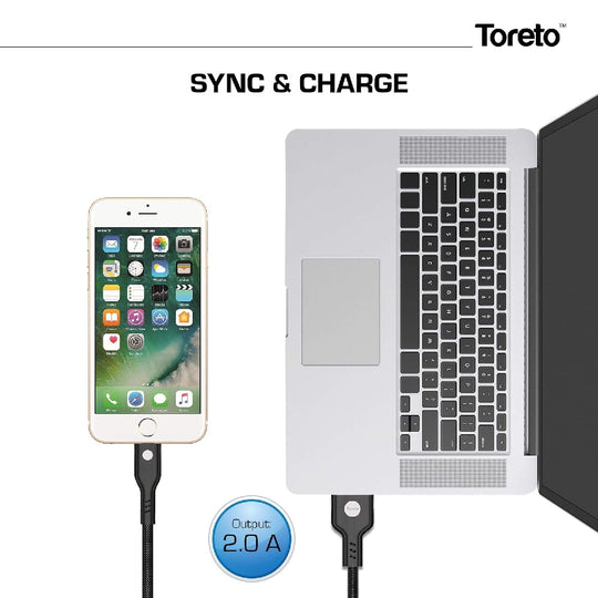 Toreto Charge-I Charging Cable 2m Black