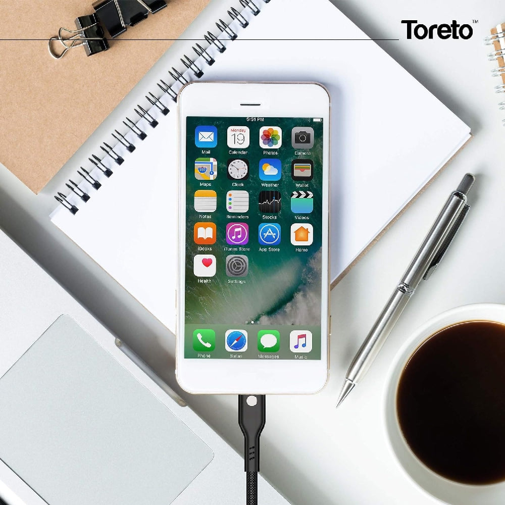 Toreto Charge-I Charging Cable 2m Black