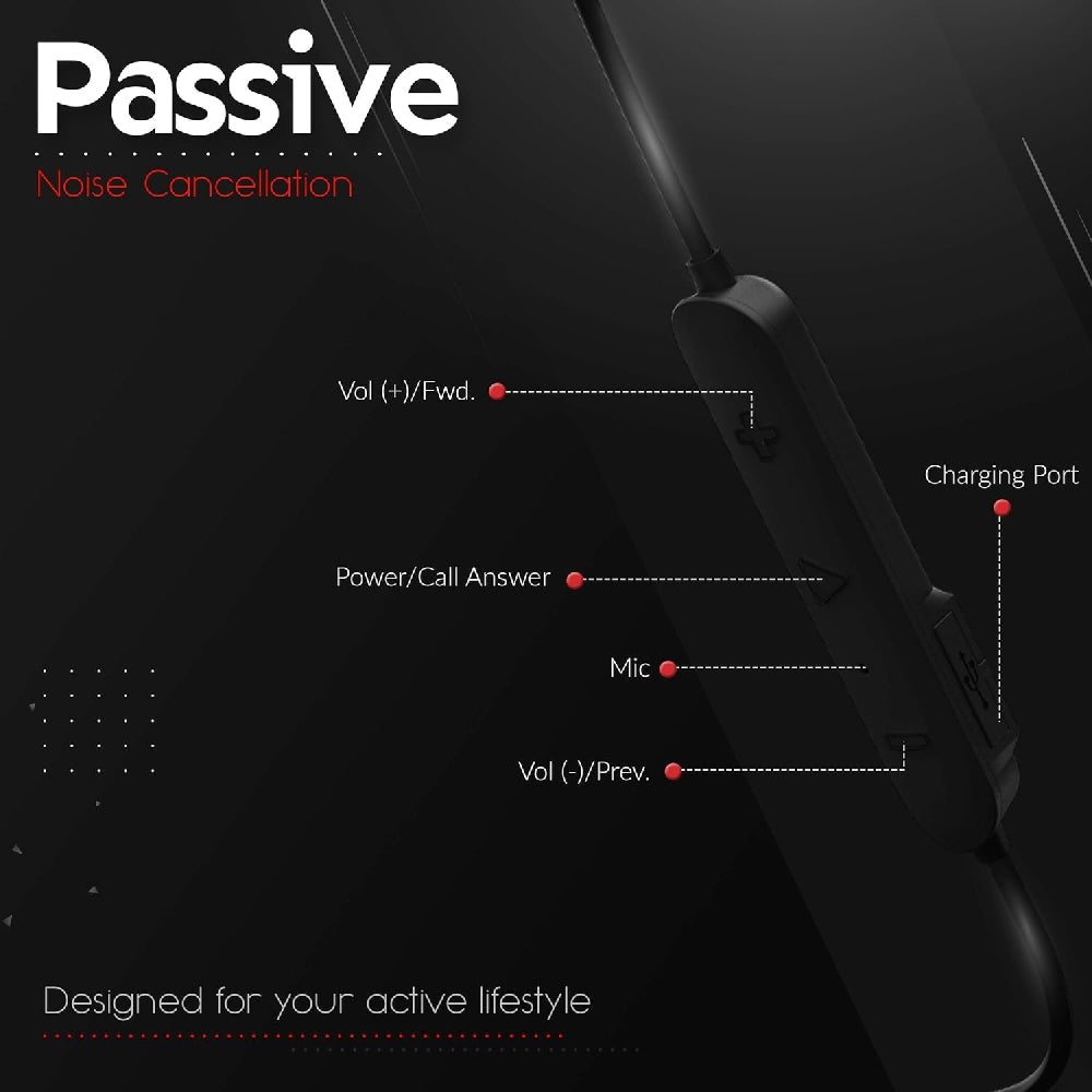 Toreto Active Pro True Wireless Bluetooth Headset Black