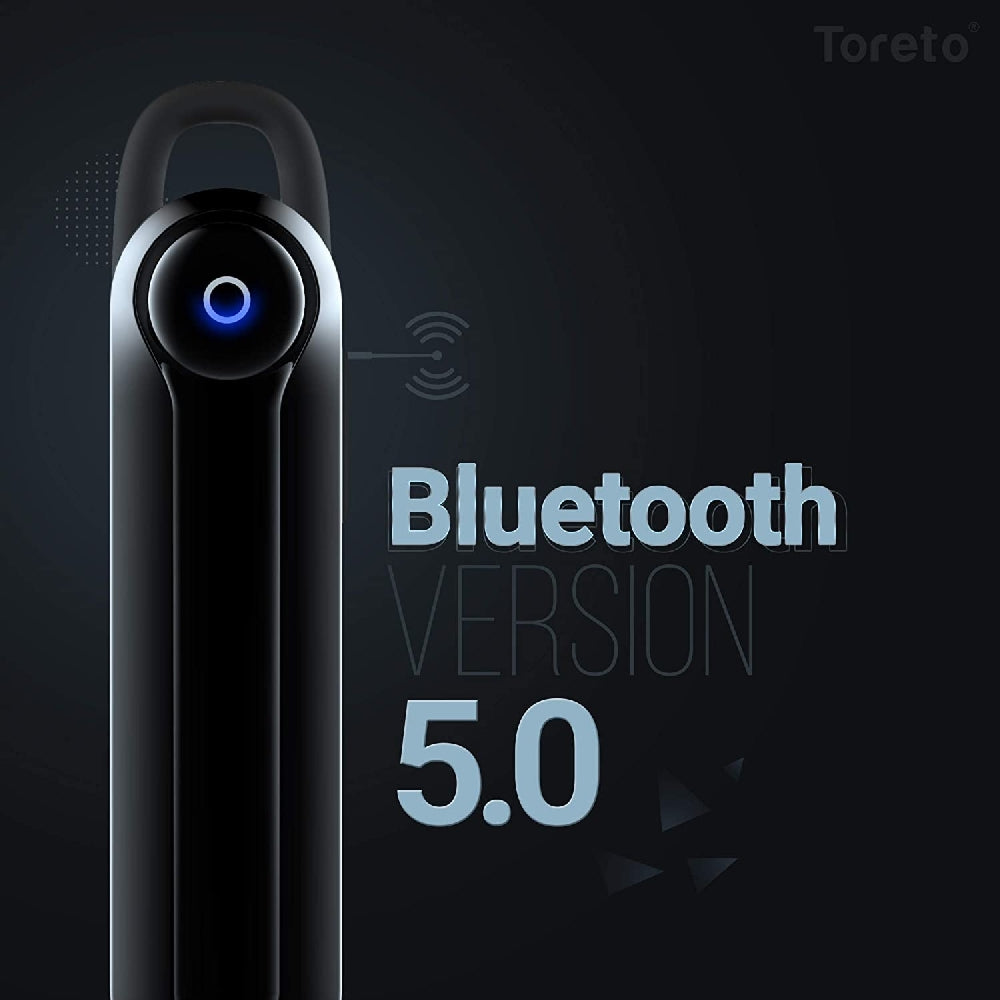Toreto Wireless Talk Bluetooth Headset Black