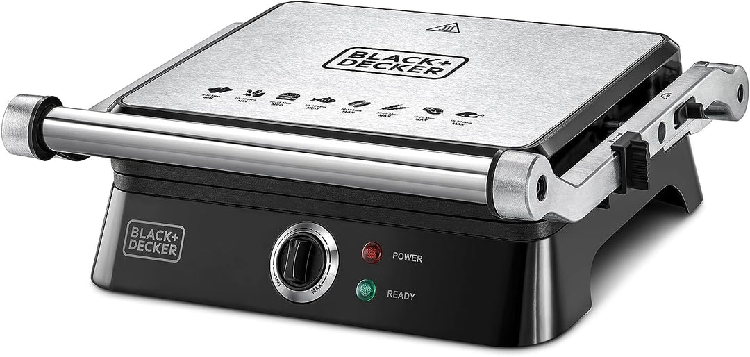 BLACK+DECKER CG1400-B5 Contact Grill with Fixed Plate 1400W Black
