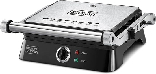 BLACK+DECKER CG1400-B5 Contact Grill with Fixed Plate 1400W Black