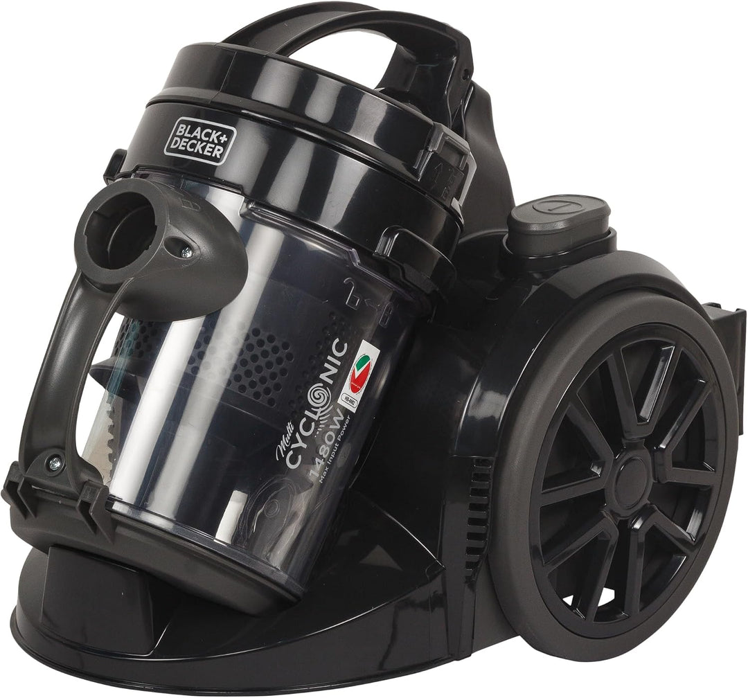 BLACK+DECKER VM1480-B5 Multicyclonic Canister Vacuum Cleaner 1400W 2.5L Black