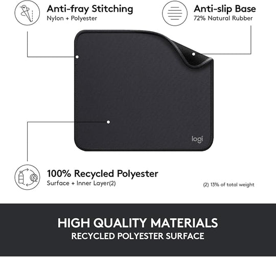 Logitech Studio Series Soft Mousepad Graphite