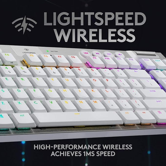 Logitech RGB Lightning Wireless Mechanical Gaming Keyboard, G915, White