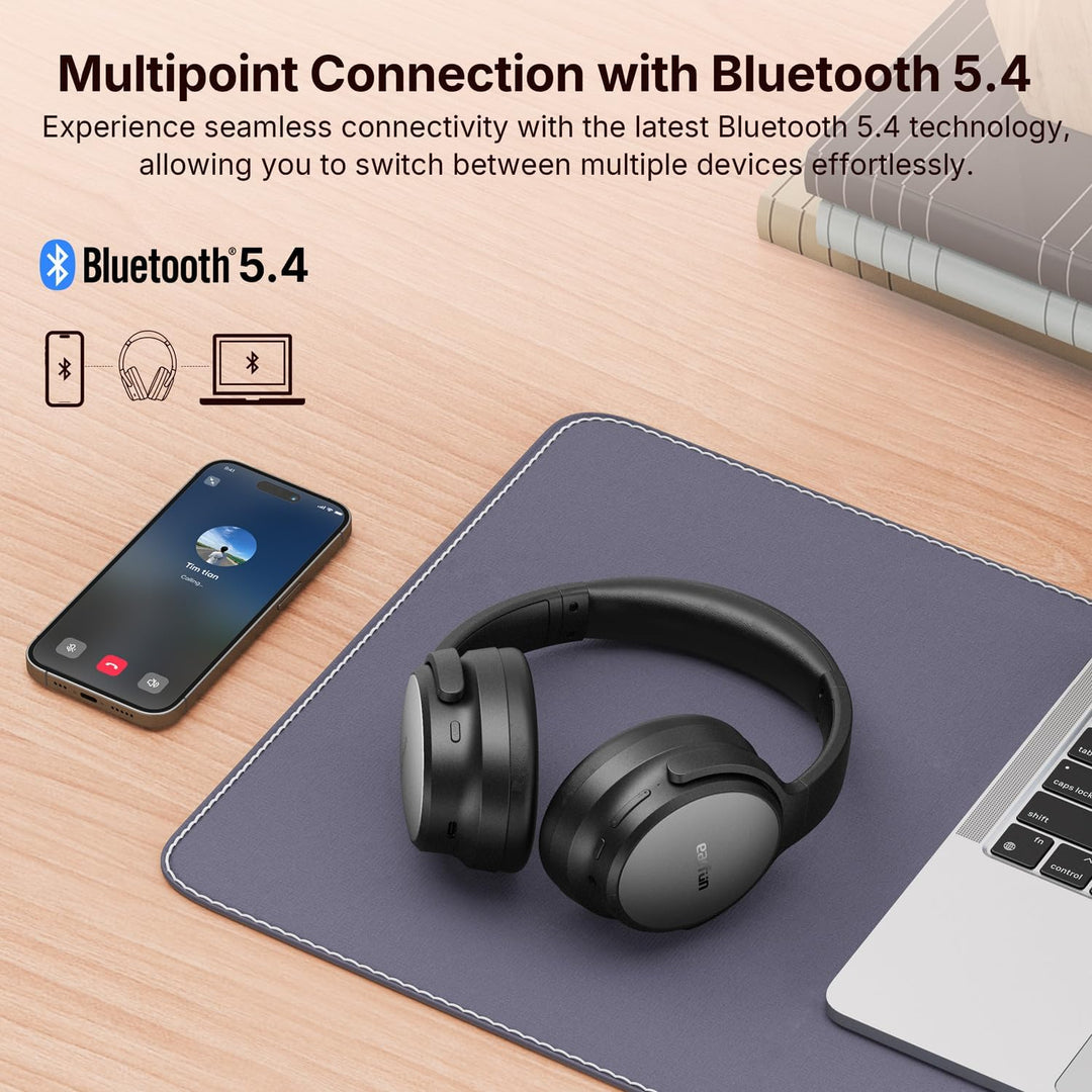 EarFun Kids Headphones with Mic, Wired Headphones Kids 85/94dB Volume Limit, Sharing Function, Stereo Sound Adjustable Headband Children Headphone for School/Travel/Phone/Tablet