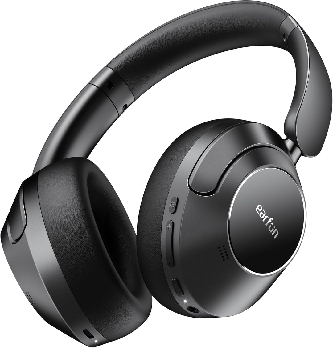 EarFun Tune Pro Active Noise Canceling Headphones, Wireless Bluetooth Headphones with 5 Mics,120H Playtime, Hi-Res Audio, Custom EQ via App, Comfortable Fit, Bluetooth 5.4, Multipoint Connection