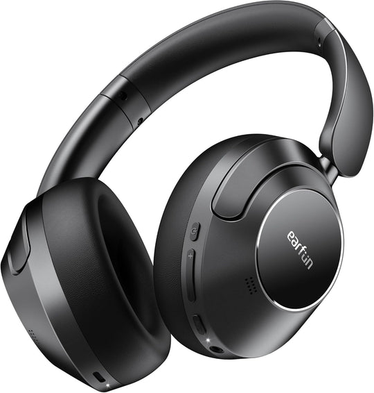 EarFun Tune Pro Active Noise Canceling Headphones, Wireless Bluetooth Headphones with 5 Mics,120H Playtime, Hi-Res Audio, Custom EQ via App, Comfortable Fit, Bluetooth 5.4, Multipoint Connection