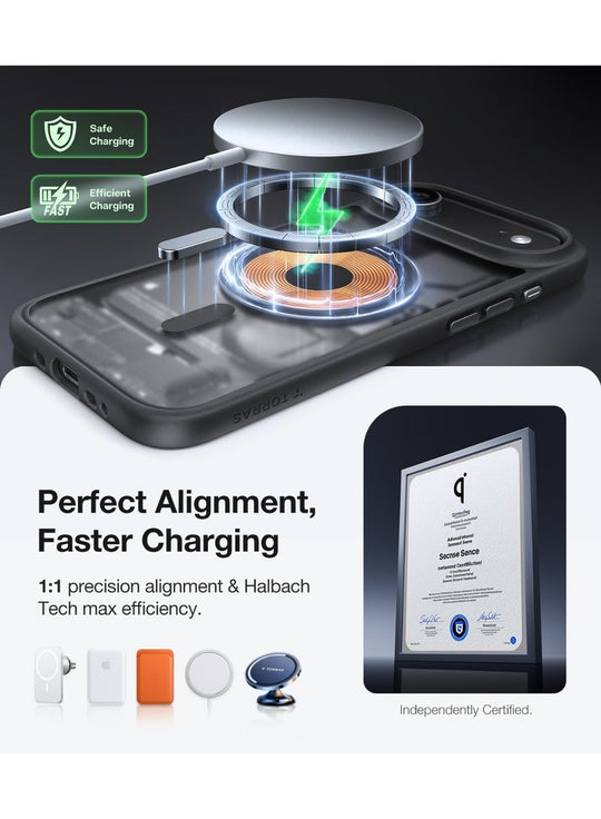 TORRAS Guardian Magnetic Case for iPhone 17 Air - Black