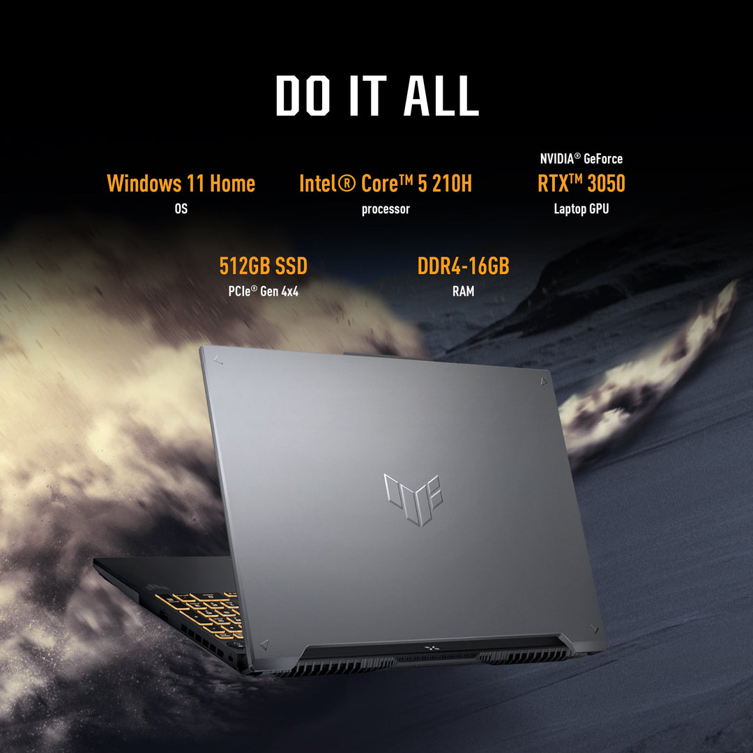 Asus TUF F16 Gaming Laptop Intel Core 5-210H, 16GB RAM, 512GB SSD, 16-inch display, Gray