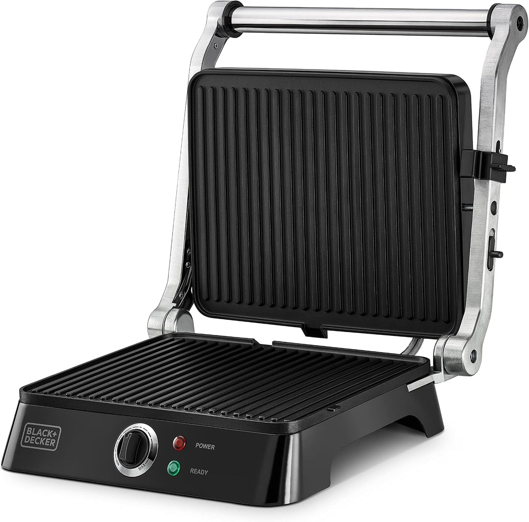 BLACK+DECKER CG1400-B5 Contact Grill with Fixed Plate 1400W Black
