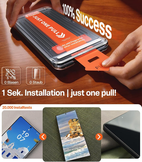 TORRAS Install Master Screen Protector for Samsung Galaxy S26 Ultra - Clear