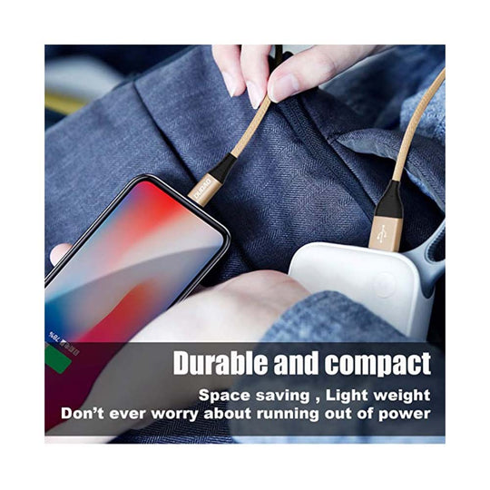 Dudao Super-Fast Type-C to Type-A Cable Gold