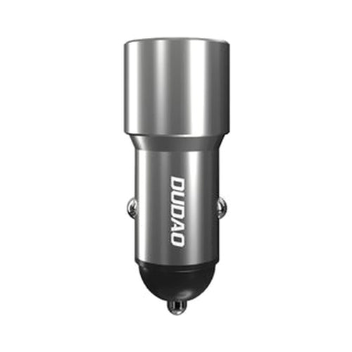 Dudao 22.5W Dual Port Smart Car Charger Grey