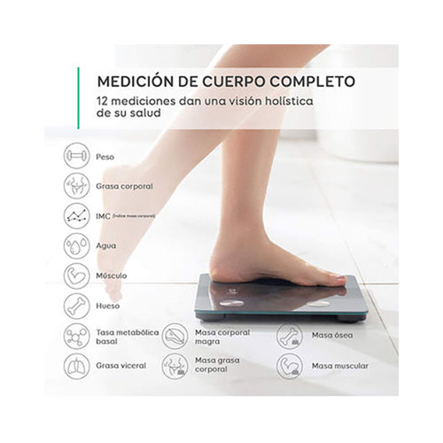 eufy Smart Scale C1 with Bluetooth, Body Fat Scale, Wireless Digital Bathroom Scale, Black