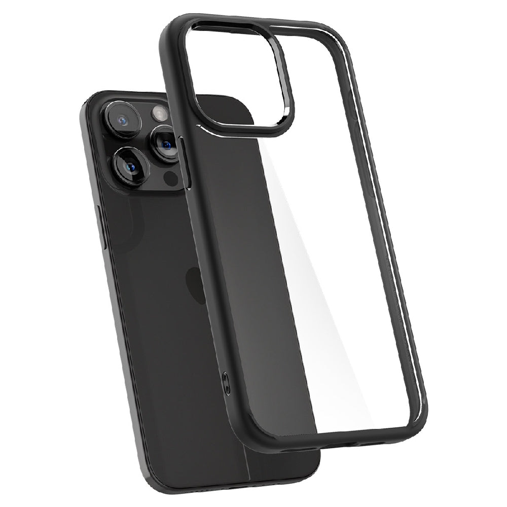 Spigen Crystal Hybrid Case for Apple iPhone 15 Pro Max Matte Black