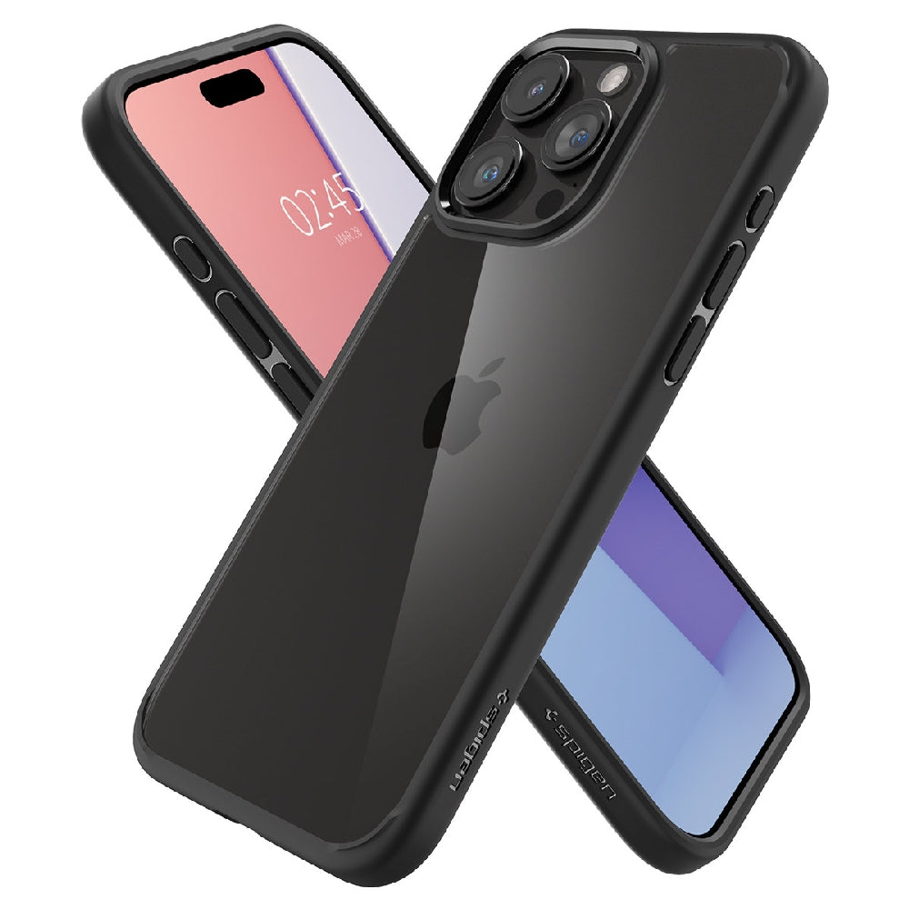 Spigen Crystal Hybrid Case for Apple iPhone 15 Pro Max Matte Black
