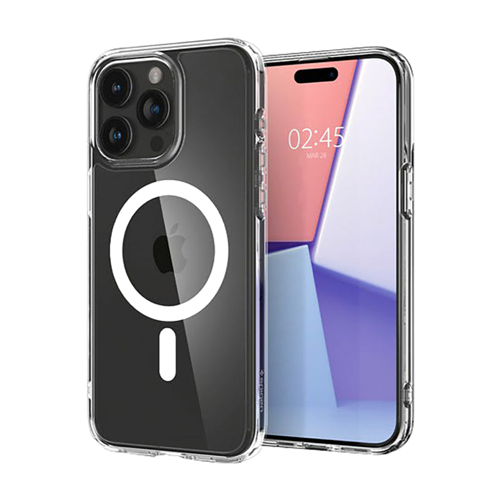 SPIGEN Crystal Hybrid MagFit Case Cover for Apple iPhone 15 Pro Max White