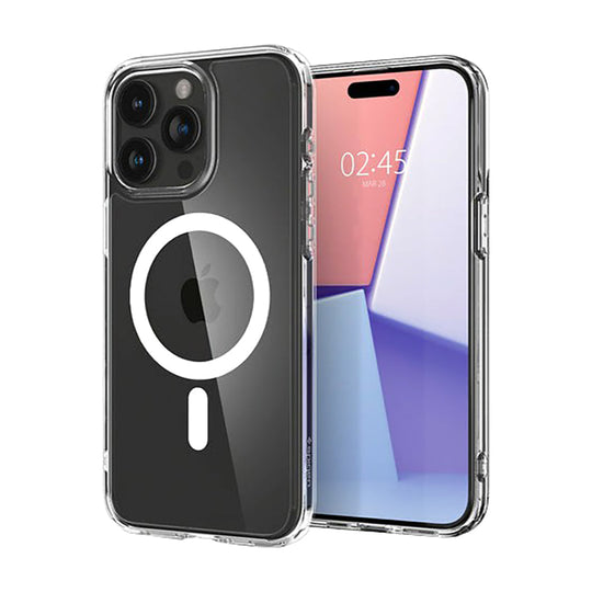 SPIGEN Crystal Hybrid MagFit Case Cover for Apple iPhone 15 Pro Max White